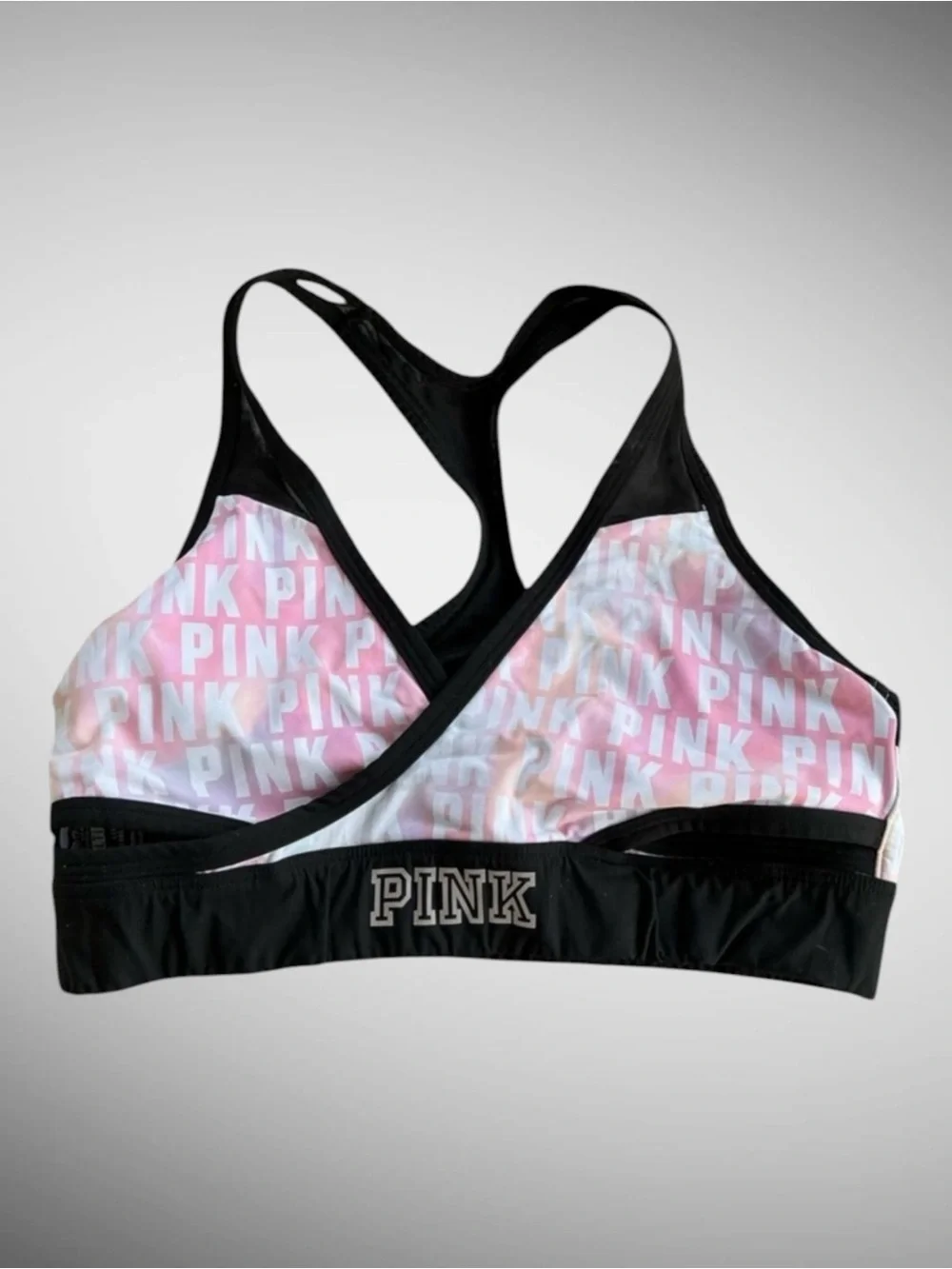 Victoria’s Secret PINK Ultimate Sports Bra Racerback Cutout Large